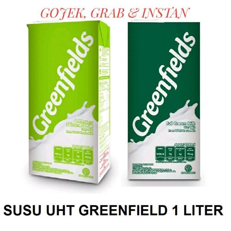 Jual Susu Uht Greenfields Rasa Full Cream Isi Liter Shopee Indonesia