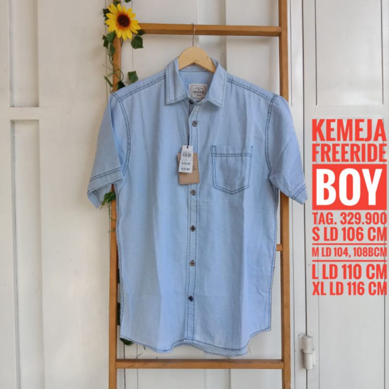 kemeja denim freeride