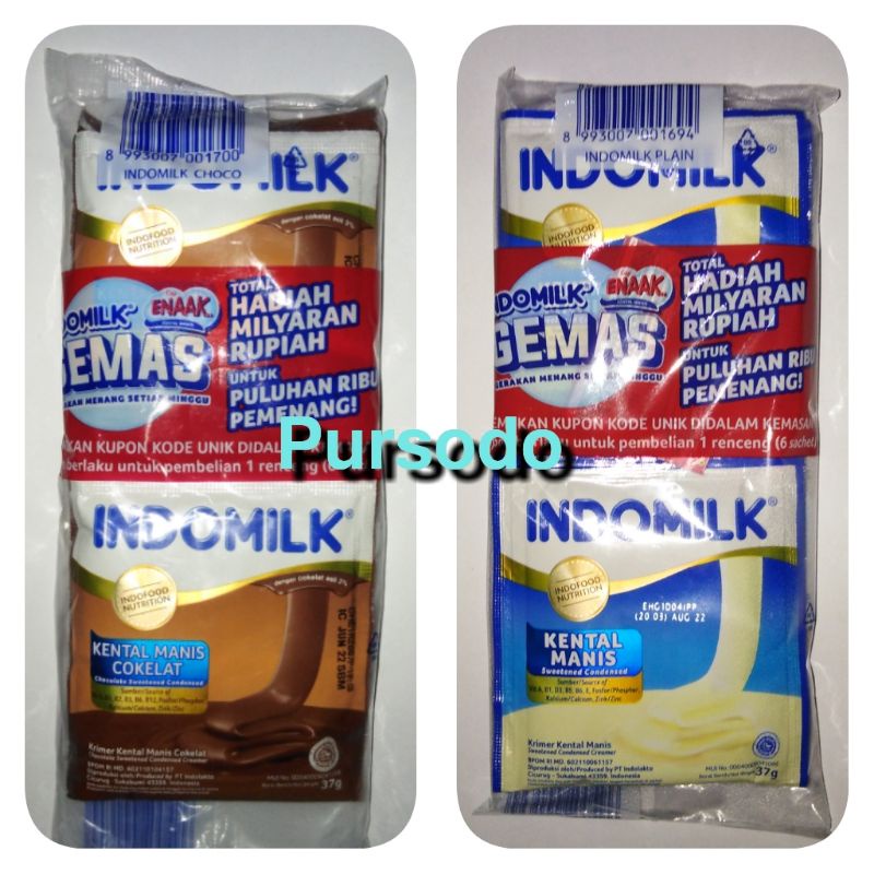 

susu indomilk edisi GEMAS isi 6 sachet