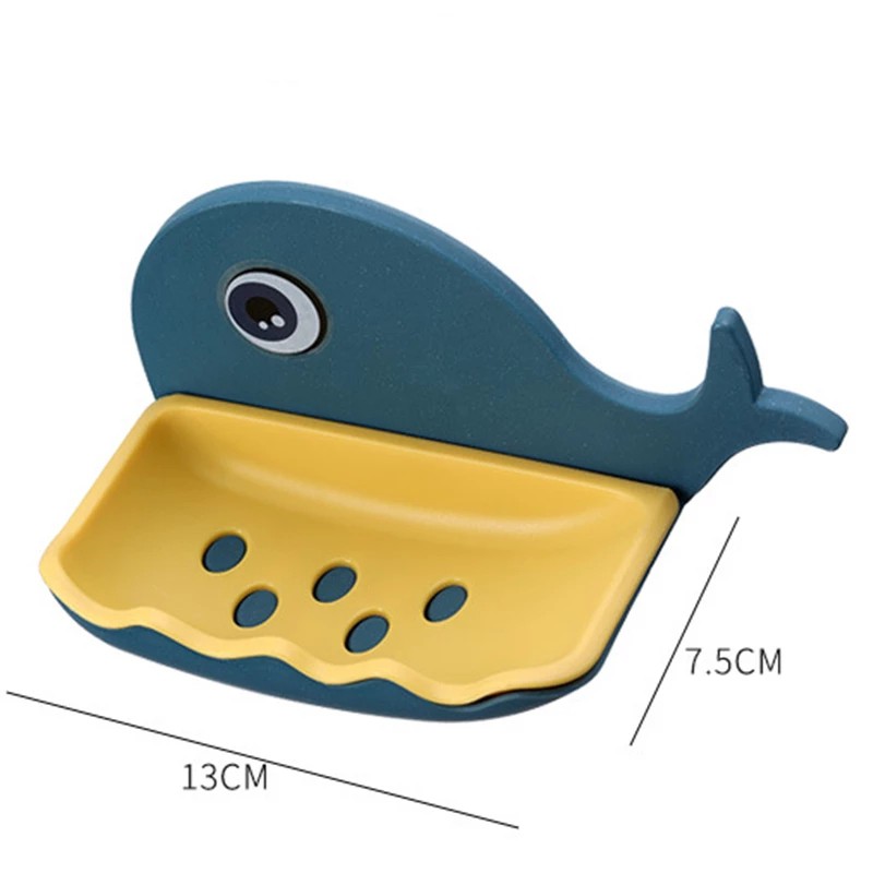 ~ PIYOSHI08 ~ Tempat Sabun Batang Model Ikan Paus Whale Soap Dish Bathroom Lucu Murah Unik PR32