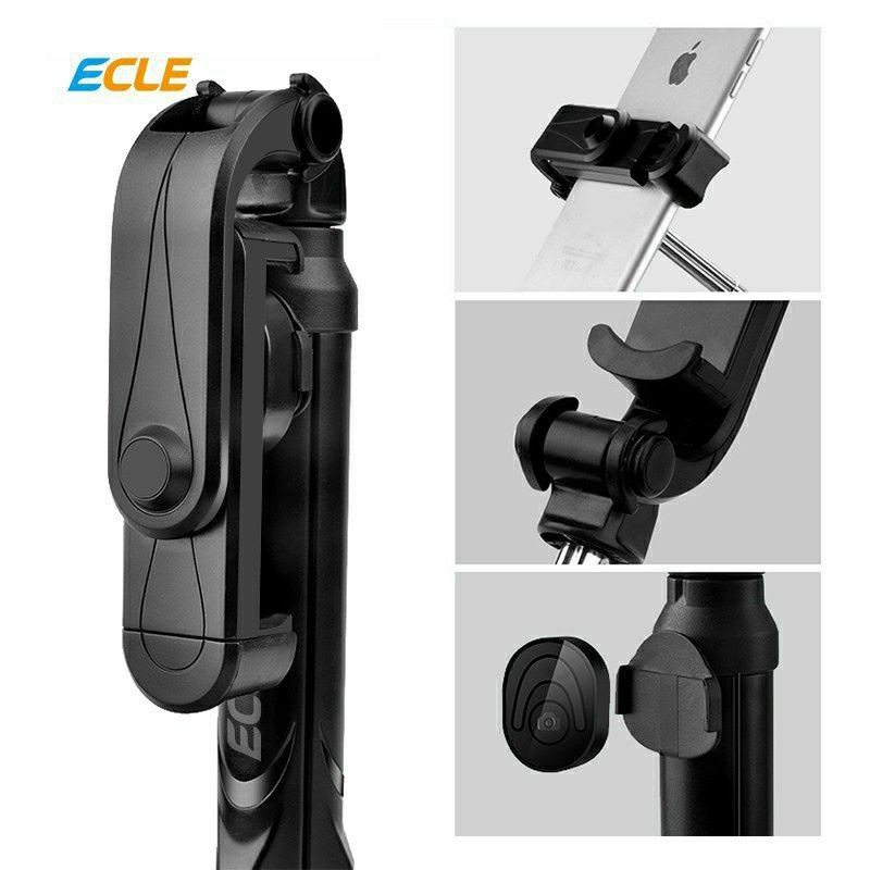 Tongsis Ecle Selfie Stick Bluetooth 3in 1 Tripod Remote Tomsi
