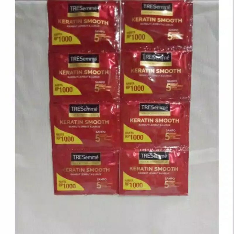 Tresemme shampoo keratin smooth sachet