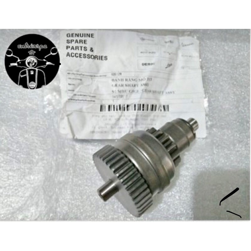Gear shaft assy atau roda gigi motor starter pinion VESPA LX 125 150 LIBERTY 150 2V
