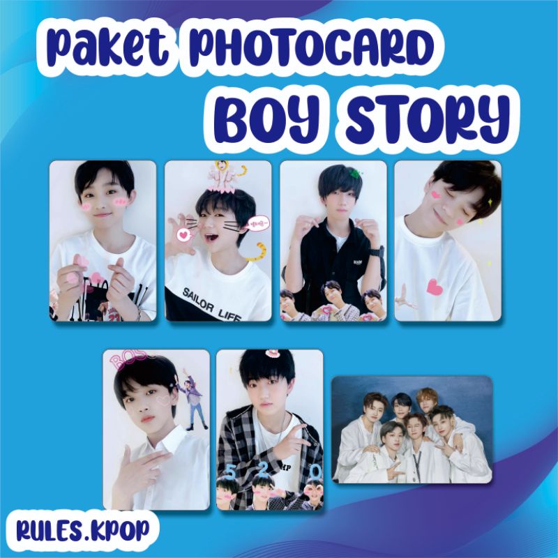 PHOTOCARD BOY STORY Mingrui Xinlong Zeyu Zihao Shuyang Hanyu