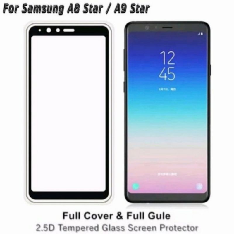 Samsung A8 2018 A8 Plus A8 star tempered glass anti gores kaca full lcd