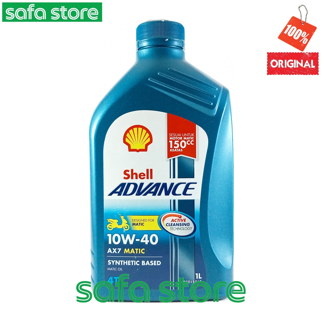 Oli Shell Advance Ax7 Scooter 1 Liter