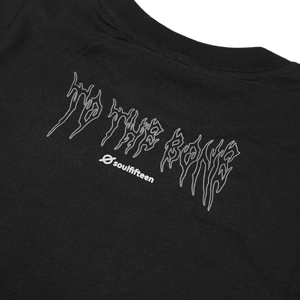 Dri31au22ˣ • Soulfifteen Tshirt Bone soul - Black Kaos Pria