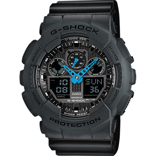 JAM TANGAN CASIO G SHOCK GA 100C 8A-G Shock Master-G Shock protection