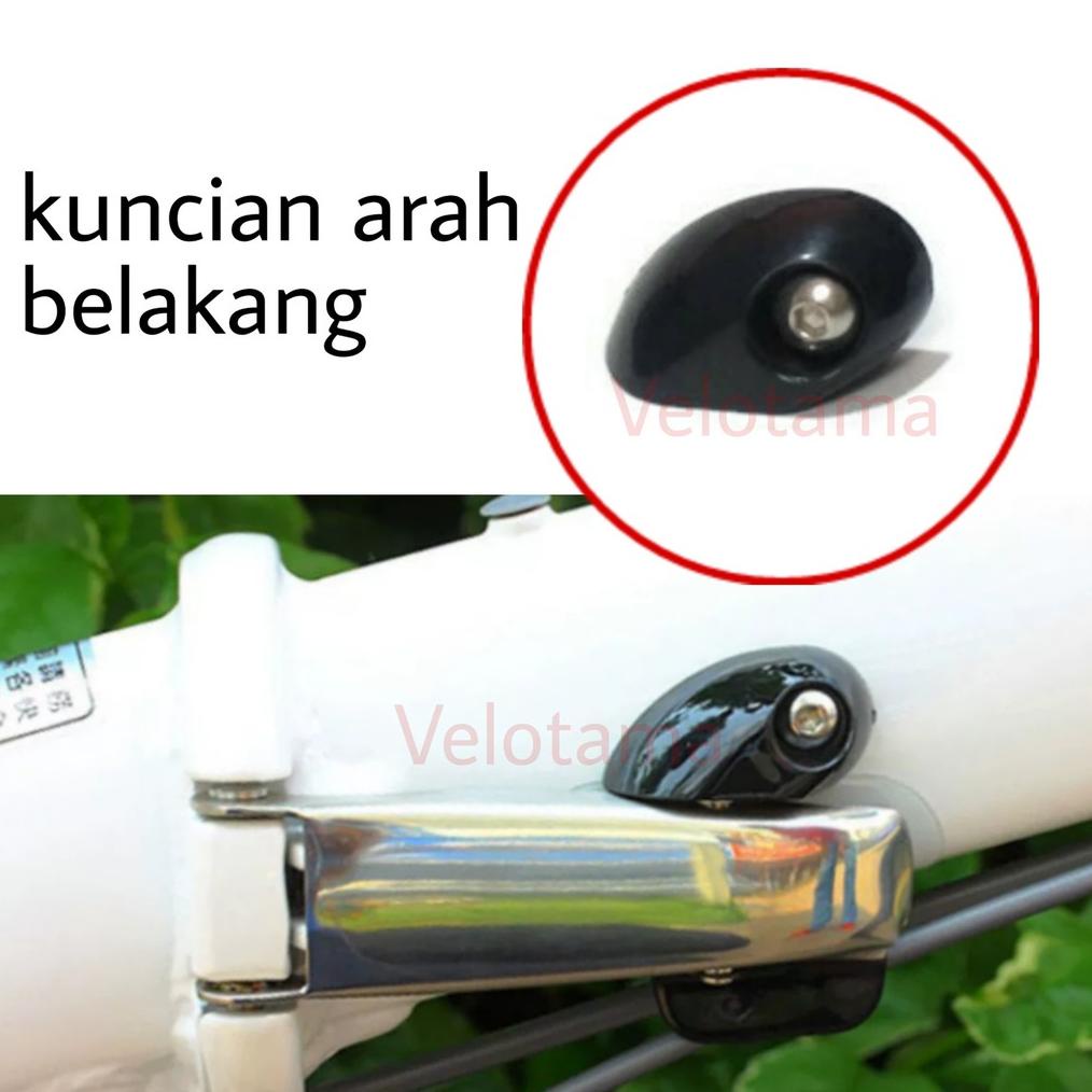 Kunci Frame Sepeda Lipat Folding Bike Frame Lock Buckle Kunci Sepeda Lipat Pengait Frame Sepeda