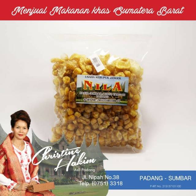 Jual Kerupuk Jangek Mentah Nila 250gr Kerupuk Kulit Oleh Oleh Khas