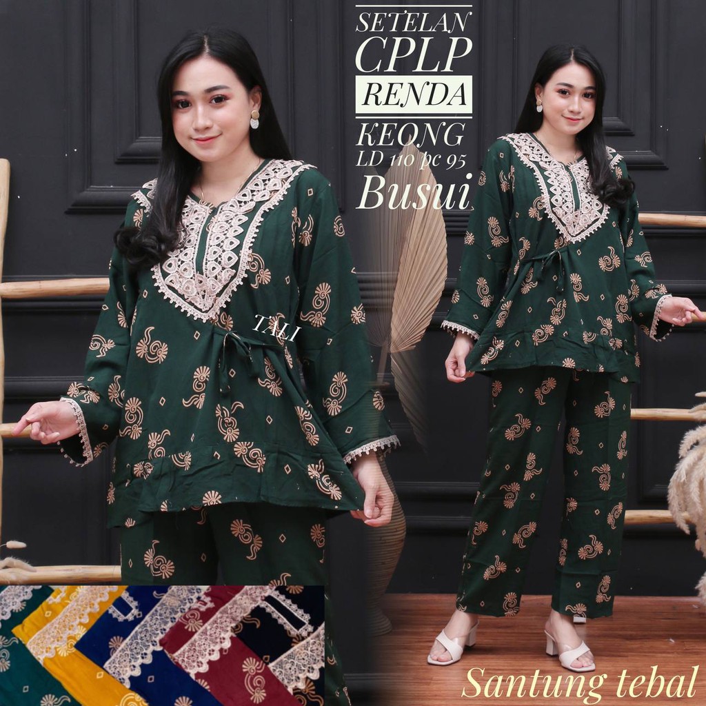 SETELAN RENDA ARAB LENGAN PANJANG LD 110 TERBARU