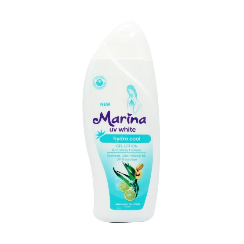 Marina Hand Body Lotion Uv White 185 ML-HBL Marina Original 100%