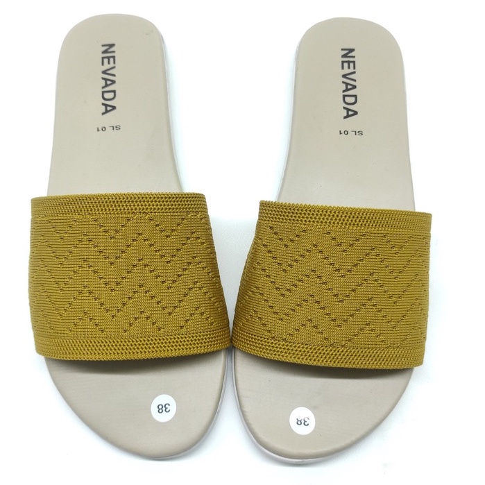 Sandal Slide Selop Rajut Import Termurah - Sandal Wanita Nevada slip on -176