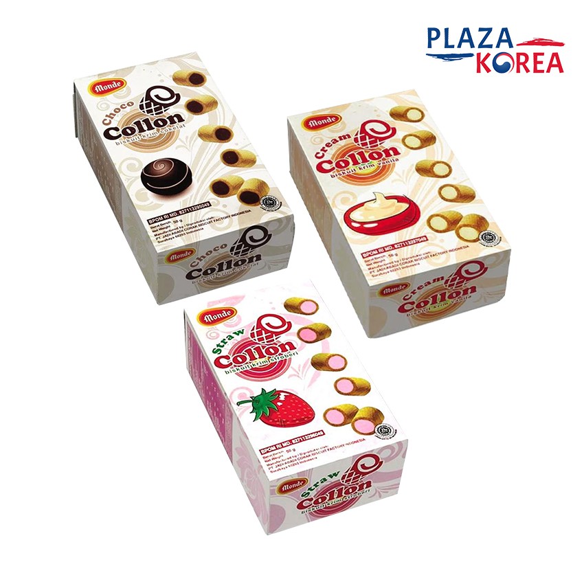 

MONDE COLLON BISCUIT 50GR - BISKUIT ROLL RENYAH ISI KRIM LEZAT