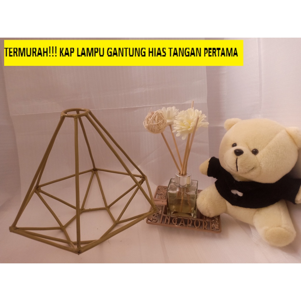 kap lampu gantung diamond