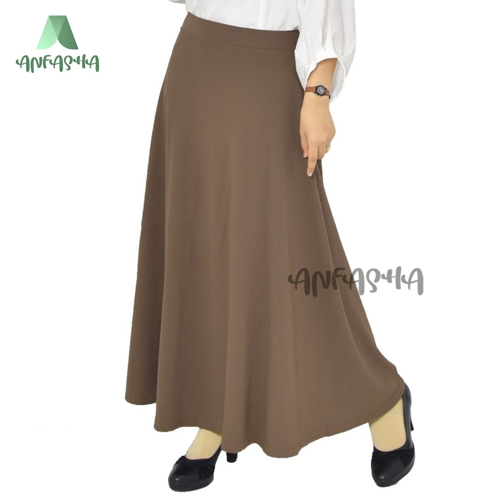 ROK WAFFLE LEBAR = Rok waffle  lebar payung premium basic mode material waffle crap BY TOKO ANFASHA-5