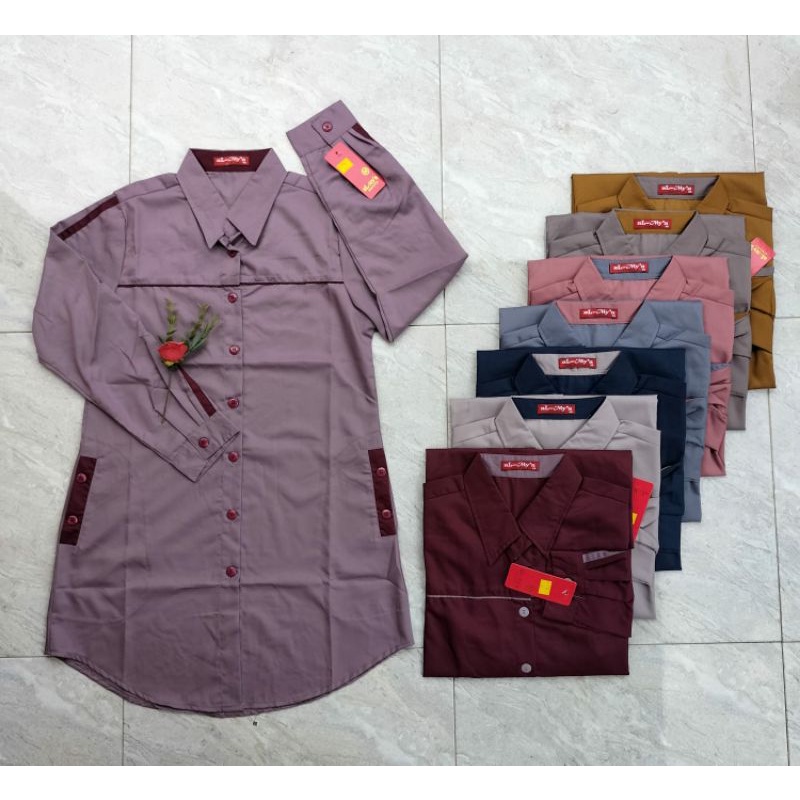 ATASAN TUNIK AL'MYA //TUNIK HARA//ATASAN SANTRI//BLUS HARA//BAJU WANITA