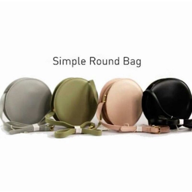 Tas Miniso Bulat Simple Round Bag(Baca Deskripsi)