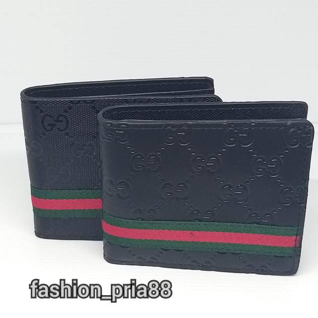 DOMPET PRIA GUCCI KULIS ASLI IMPORT BELI 1 DOMPET FREE GANTUNGAN KUNCI