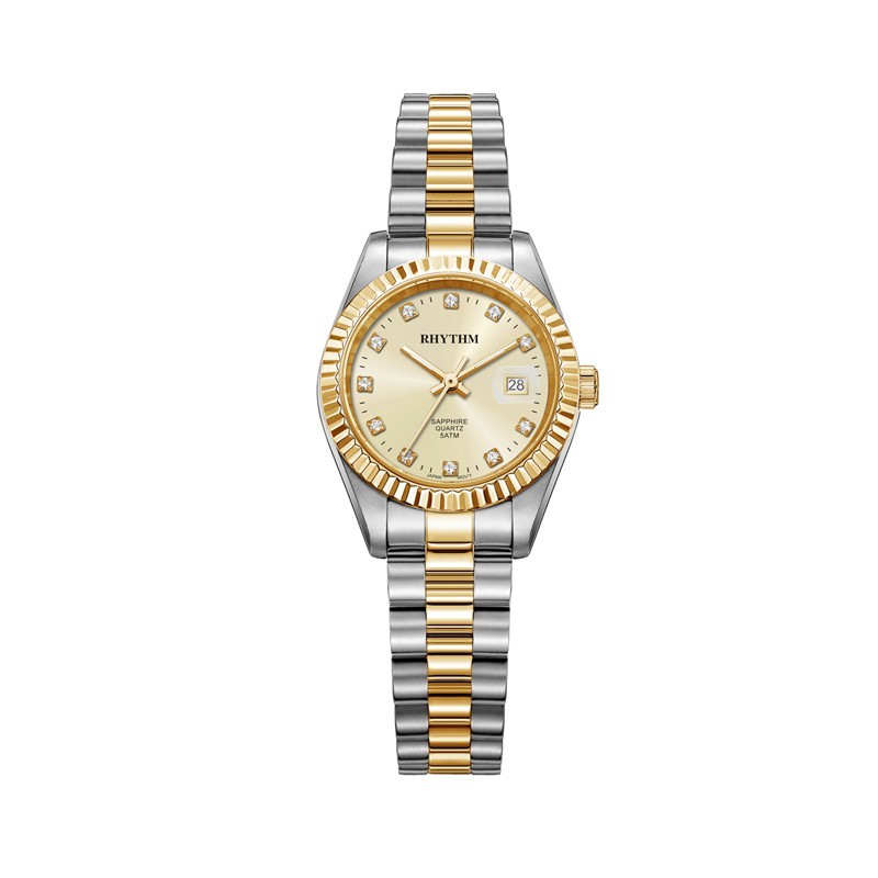 Rhythm RQ1610S04 Jam Tangan Wanita Stainless Steel