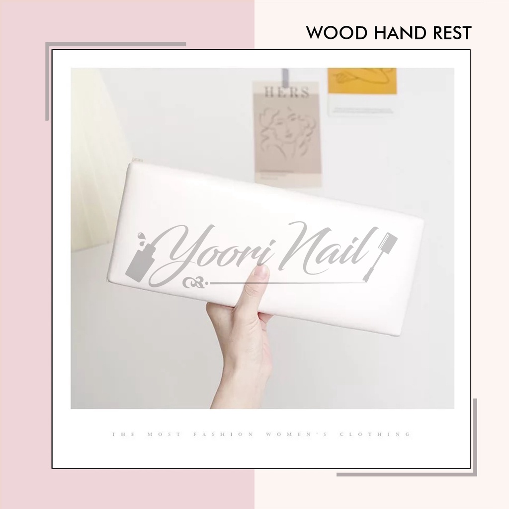 Wood hand rest PREMIUM IMPORT wooden handrest manicure alas manicure kayu minimalis salon kuku