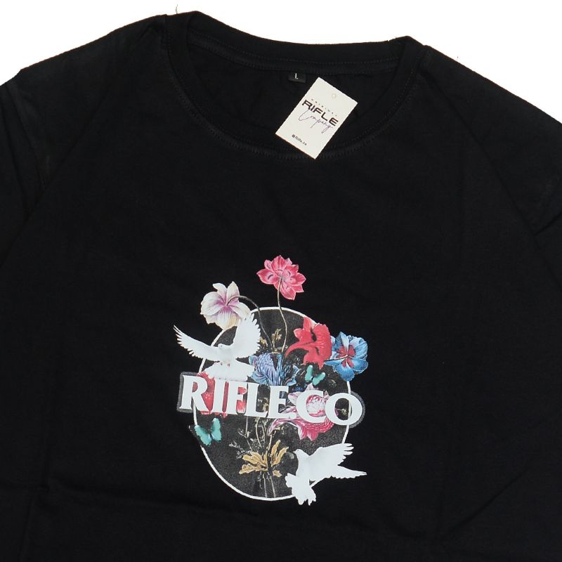 Rifle.co Tshirt black rose