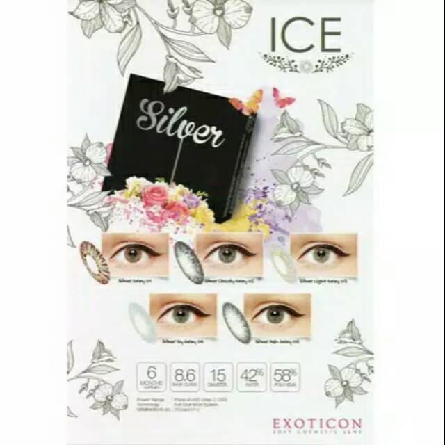 SOFTLENS ICE SILVER GREY (BIG EYES)