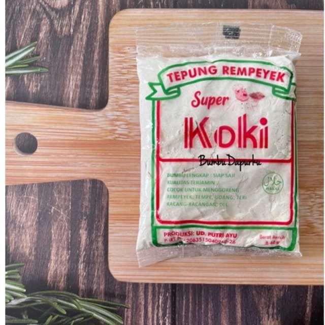 (12 sachet) Tepung Rempeyek Peyek Super cap Koki