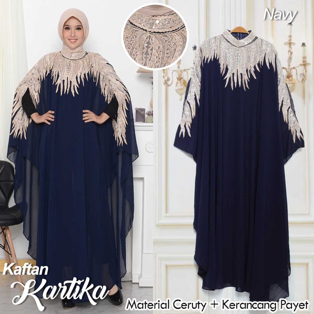 Arnis Kartika Kaftan Kerancang Full Payet / Ceruty Babydoll / Jumbo / COD