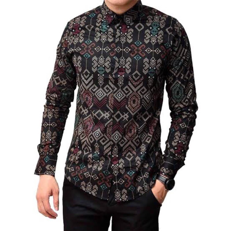 Kemeja Batik Songket Pria/batik Pria/kemeja Batik Pria/kemeja Pria/kemeja Batik