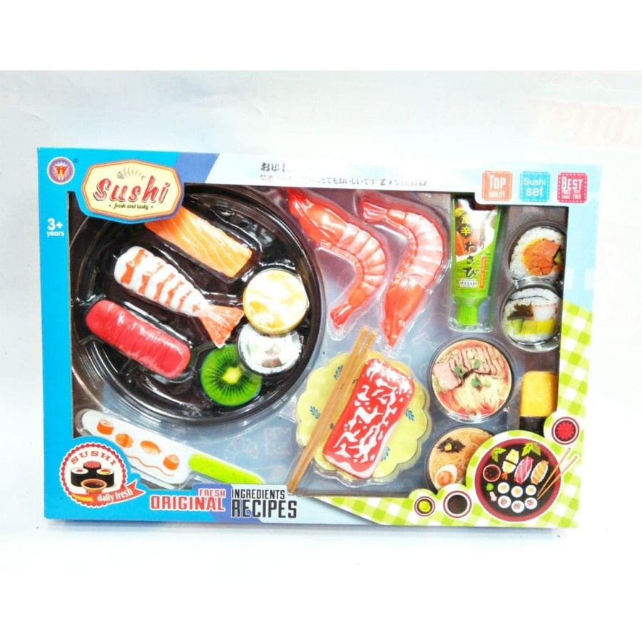 Mainan Anak Masak Masakan Sushi Set No.18-C1 - Kado Hadiah Ulang Tahun Mainan Cewek Masakan Murah