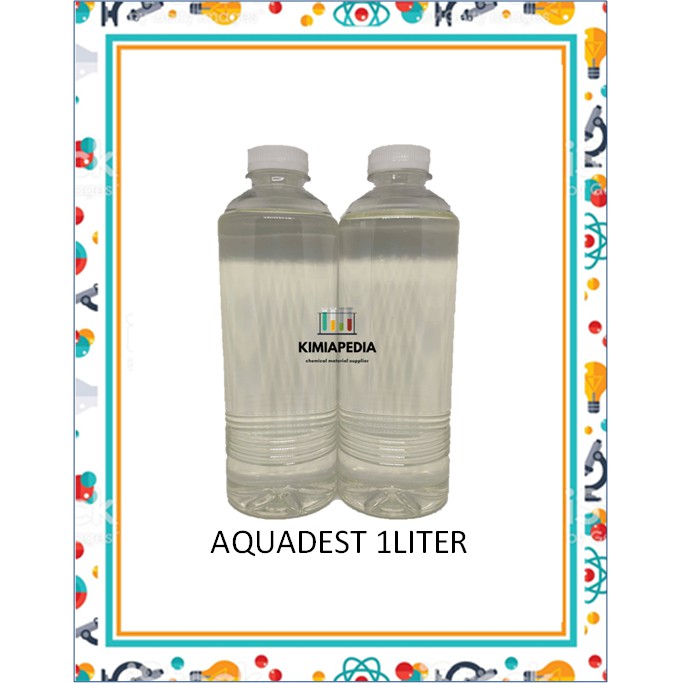 Aquadest Aquades Akuades Akuadest / Air Suling Distilled Water 1Liter