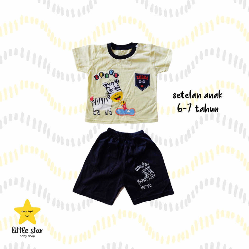 WT Kids Wear Setelan Anak Cowok Zebra