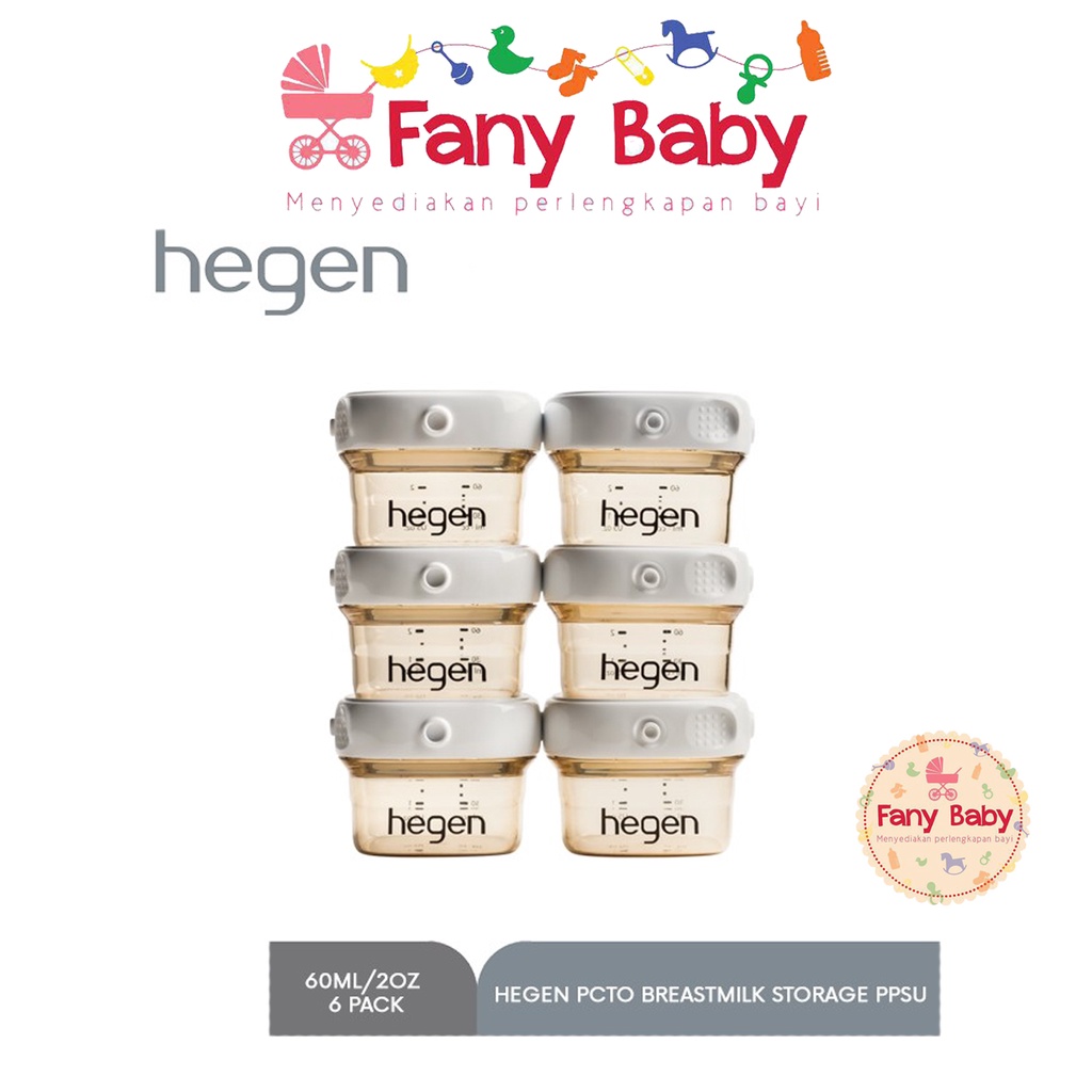 HEGEN PCTO BREASTMILK STORAGE PPSU (6 PACK) 60ML/2OZ