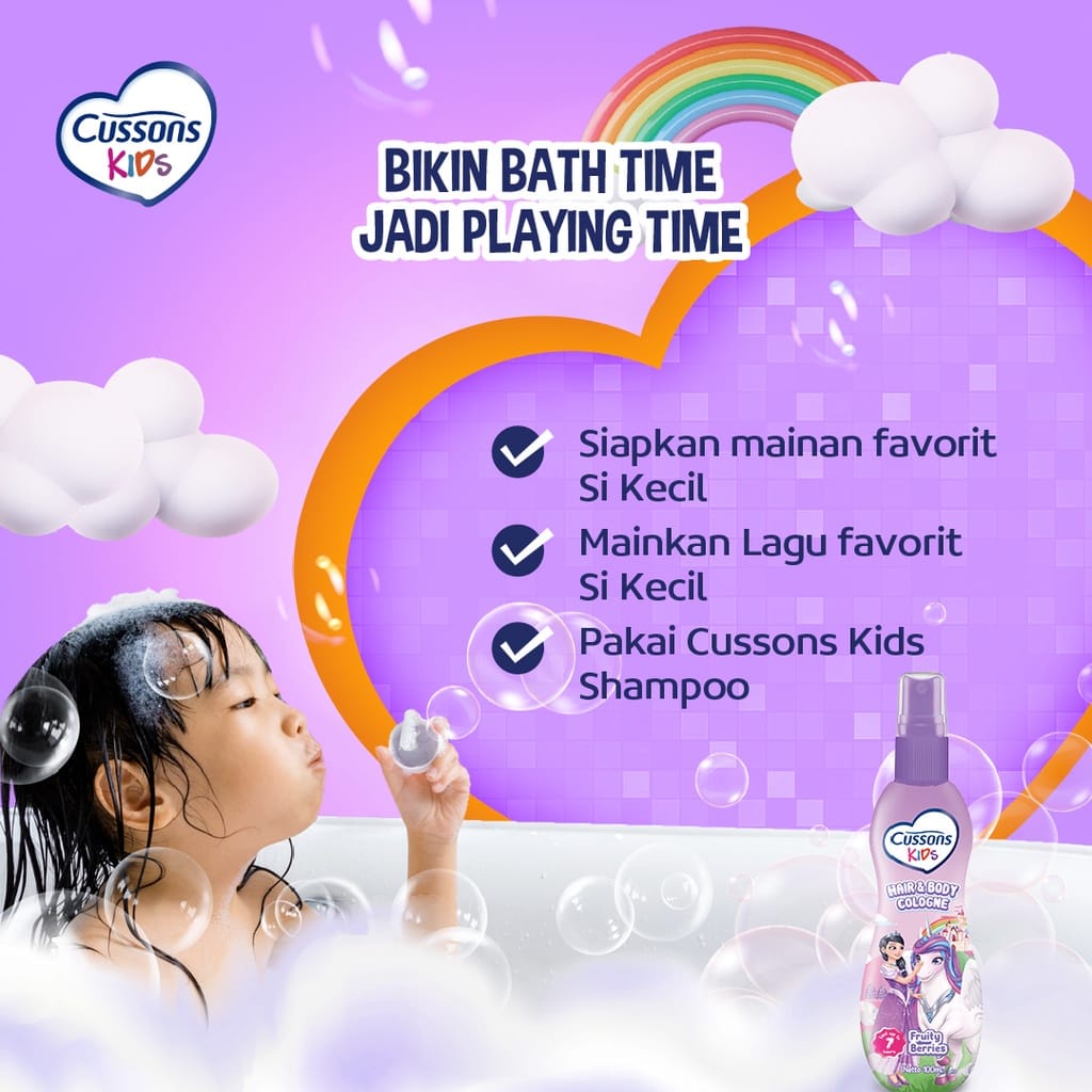 CUSSONS Kids Shampoo Black &amp; Shiny l Fresh &amp; Nourish 200ml