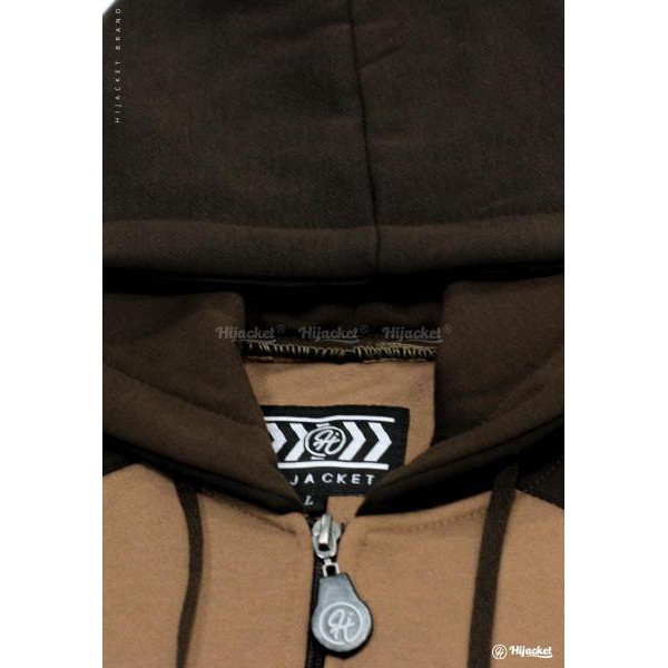 🆕 Hijacket® Alicia Jaket Hoodie Wanita 100% Original + Gratis Totebag-BROWN