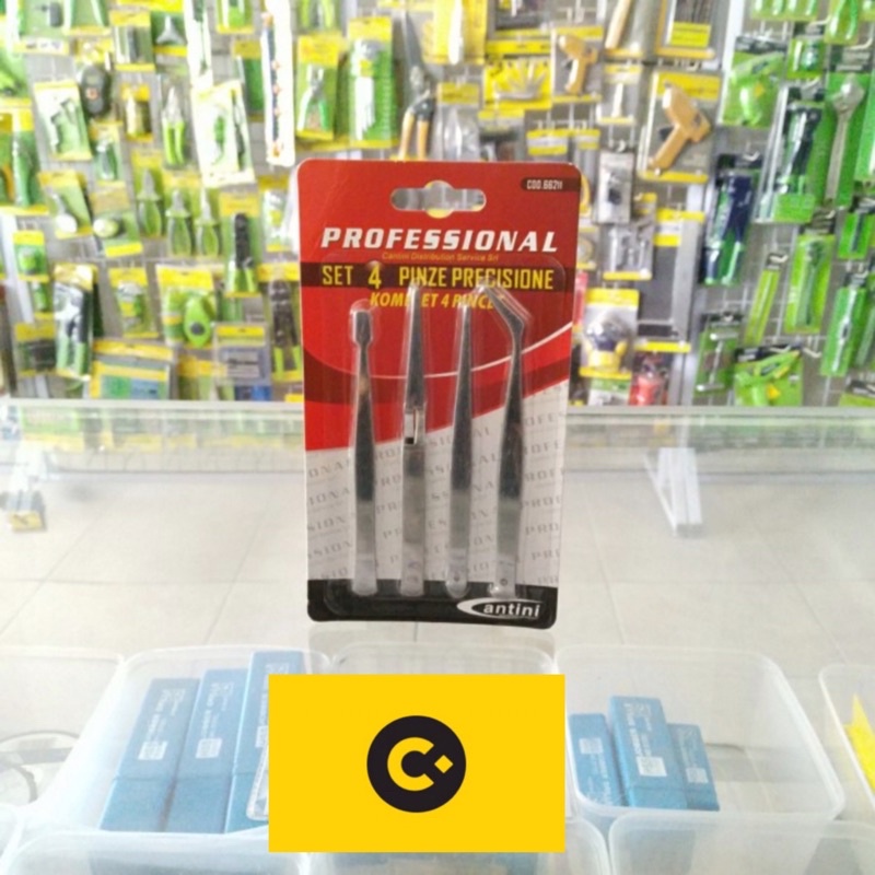 PINSET SET RRT TWEEZER ALAT JEPIT STAINLESS STEEL TOOLS ELEKTRONIK CMart