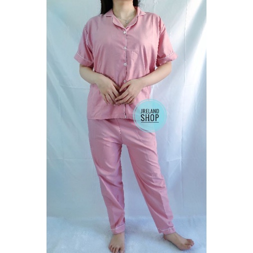 PIYAMA DEWASA BTS / BT21 HP/CP/PP-CP EMBOS DUSTY PINK