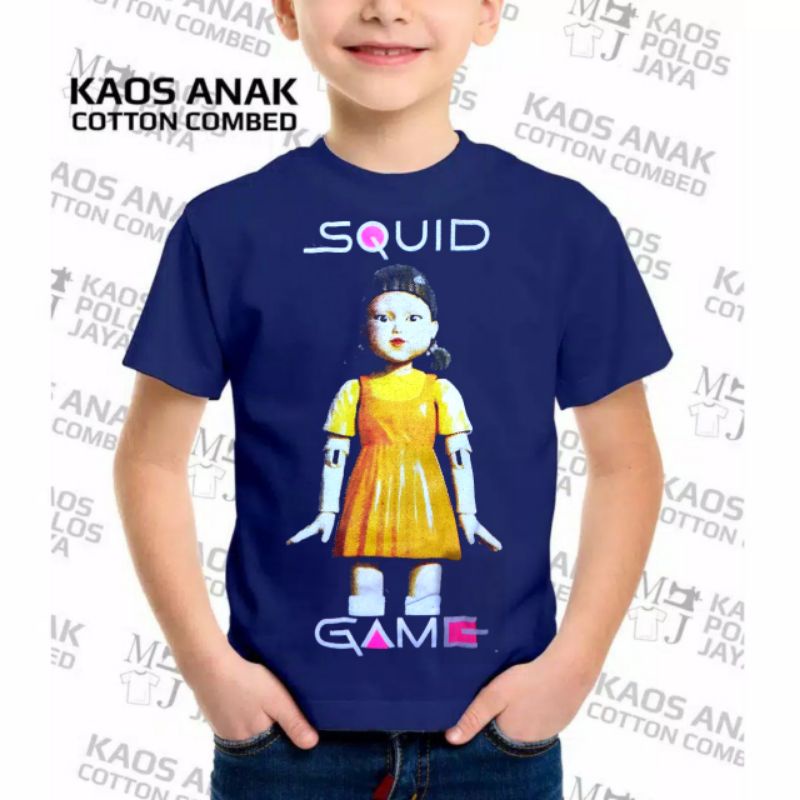 KAOS TERBARU ANAK ANAK MOTIF SQUID GAME/KAOS ANAK ANAK KEKINIAN MOTIF SQUID GAME/KAOS SQUID GAME/KAOS SQUID GAME ANAK