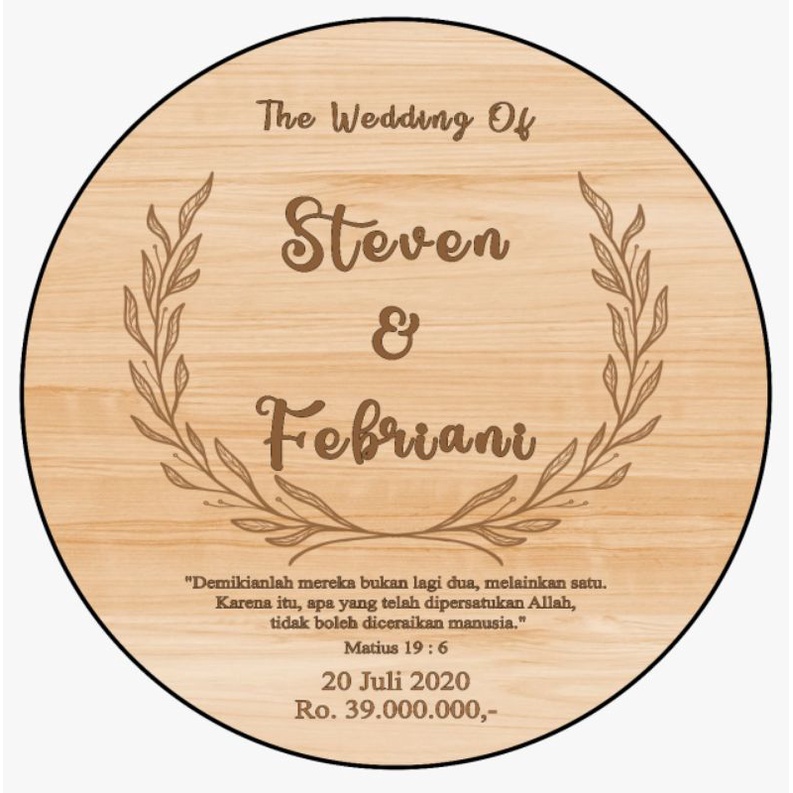 READY custom nama dari kertas tebal/custom nama mahar/custom nama motif mdf/custom nama mahar lingka