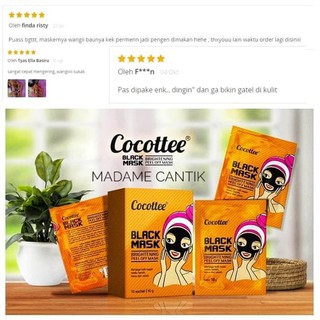 ✿ MADAME ✿ COCOTTEE PEEL OFF BLACK MASK - LIP MASK EYE MASK + COLLAGEN MASKER TELUR BPOM