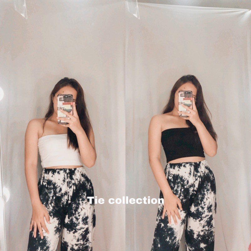 Tube crop top kemben pendek wanita atasan