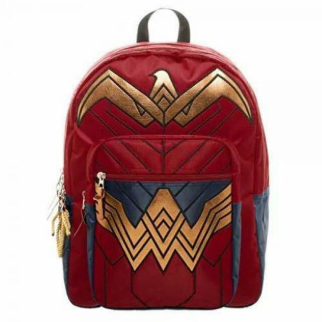 Official licensed wonder woman backpack tas punggung komputer