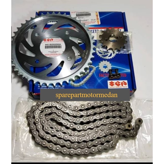 Sproket Drive Chain Kit Gir Ger Gear Set Satria FU New 2013 2014 Ke Atas 27000B25G70NKIT Original Su