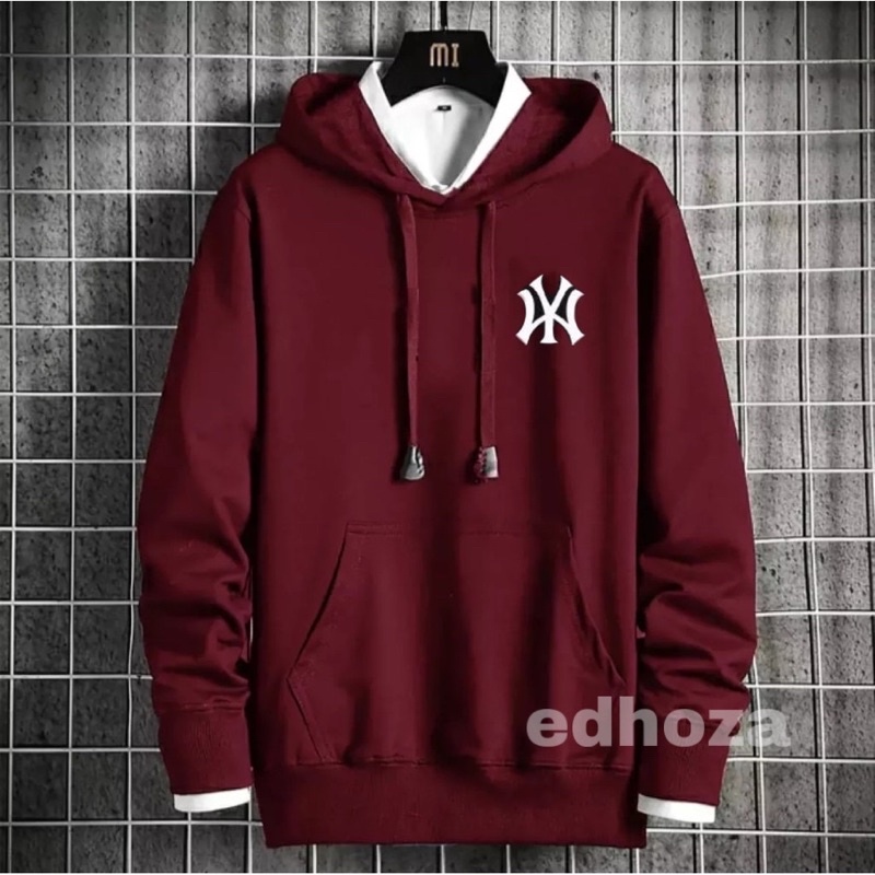 Sweater Cowok Cewek NY Hoodie Pria Wanita Ny Switer logo bordir-2