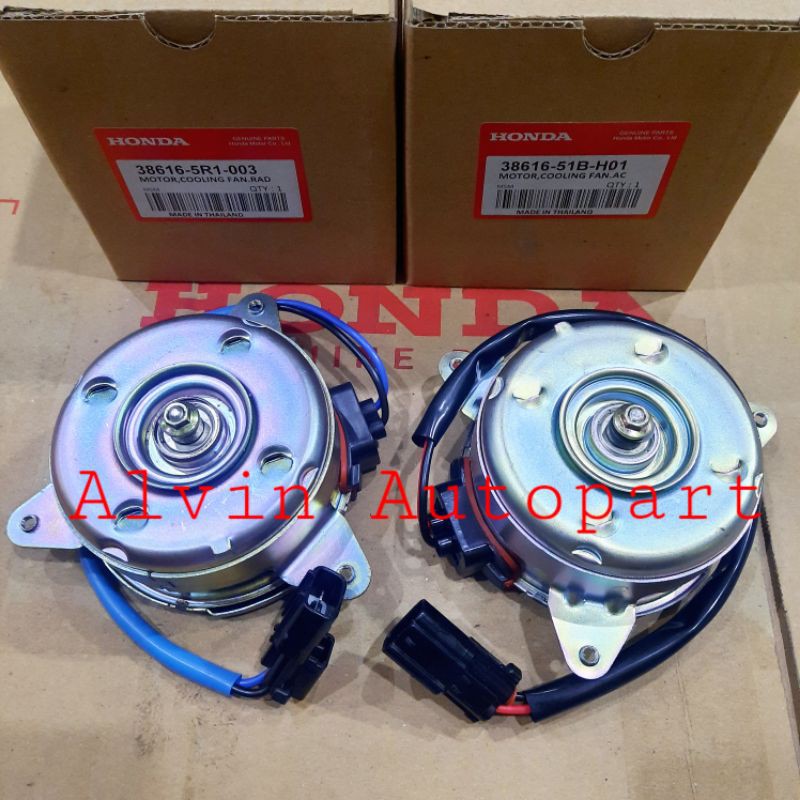 MOTOR COOLING FAN SET RADIATOR DAN AC KOMPLIT HONDA HRV BERGARANSI