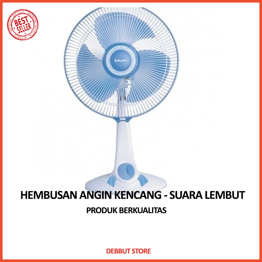 MIYAKO KAD1227B COOLING FAN BERDIRI STANDING FAN MULTIFUNGSI DESKFAN KIPAS ANGIN 12 INCH