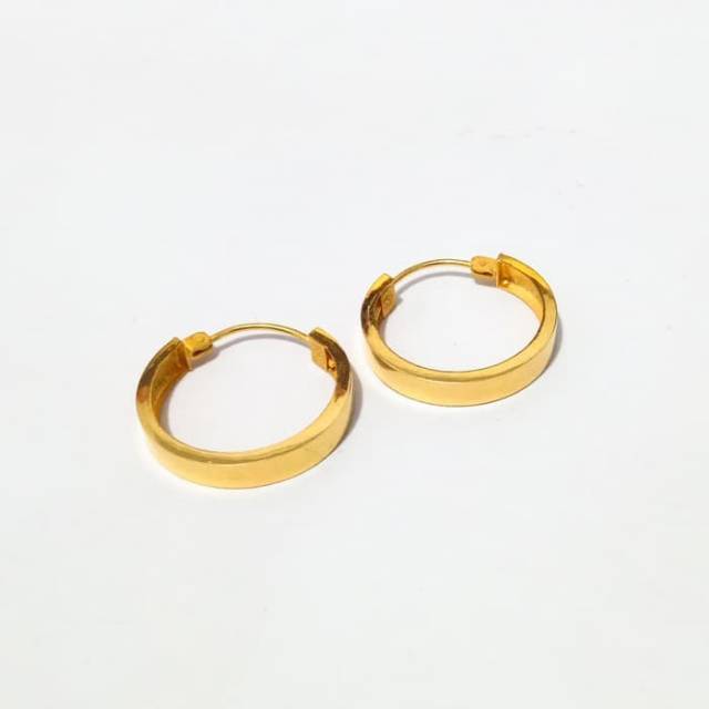 Anting Panjang Emas asli model Susun