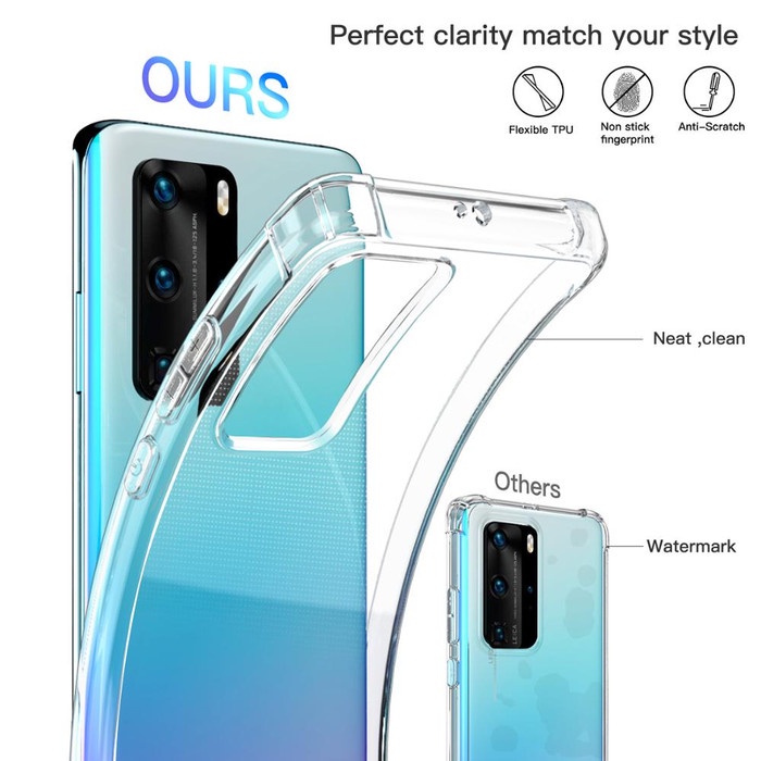 Soft Case Silikon Airbag Anti Crack Huawei P30 Pro &amp; P40 Pro Bening Transparant Airbag Anti Crack