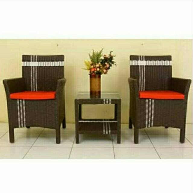Kursi Tamu Teras Hawai Rotan Sintetis